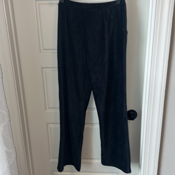 LL Bean Velvet like Black Wide-Leg Pants XS - Picture 4 of 4